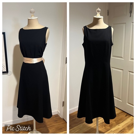 Classic black dress A line size 10 - Picture 3 of 9